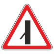 Дорожный знак 2.3.7 «Примыкание второстепенной дороги слева» (металл 0,8 мм, II типоразмер: сторона 900 мм, С/О пленка: тип А коммерческая)
